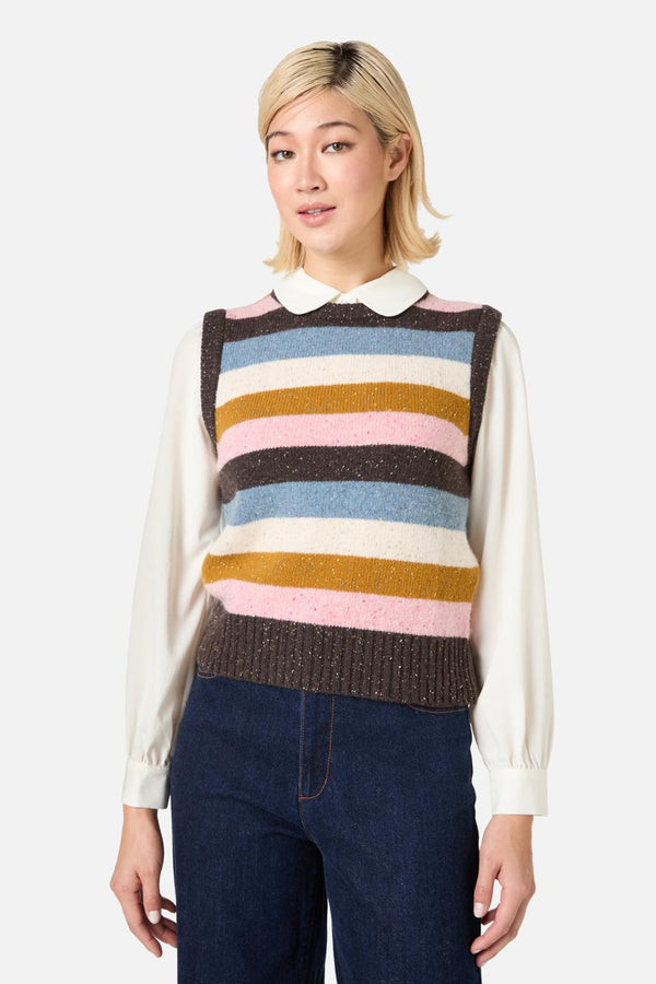 Princess Highway - Aurora Stripe Knit Vest - multi