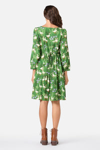 Princess Highway - Lucy Goosey Smock Dress - green