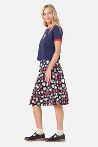 Princess Highway - Strawberry Tee - navy