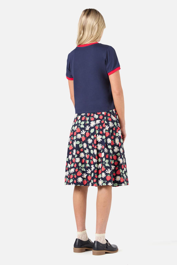 Princess Highway - Strawberry Tee - navy