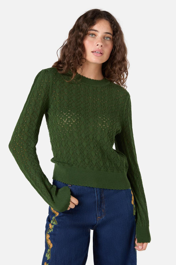 Princess Highway - Annabelle Knit Top - green