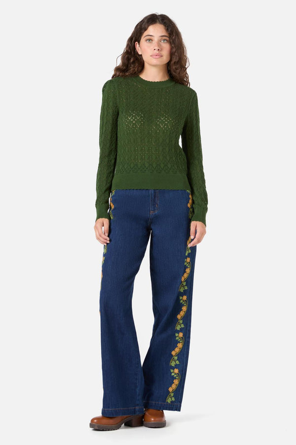 Princess Highway - Annabelle Knit Top - green