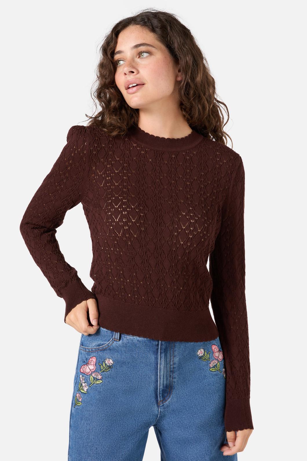 Princess Highway - Annabelle Knit Top - chocolate