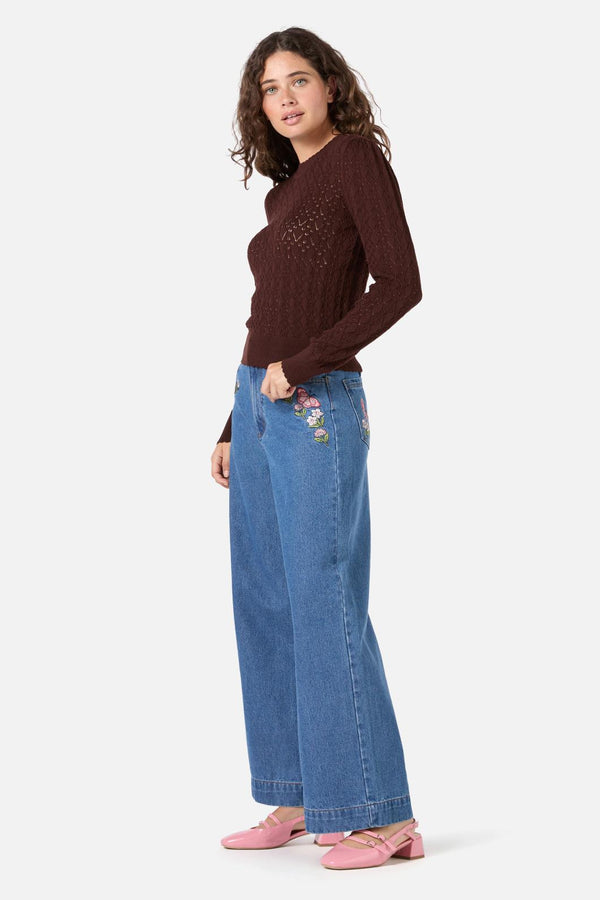 Princess Highway - Annabelle Knit Top - chocolate