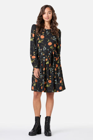 Princess Highway - Esmerelda Floral Mini Dress - black