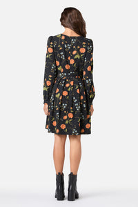 Princess Highway - Esmerelda Floral Mini Dress - black