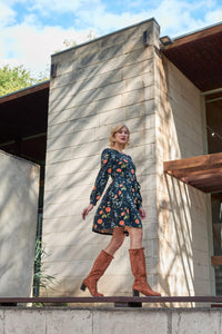 Princess Highway - Esmerelda Floral Mini Dress - black