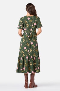 Princess Highway - Esmerelda Floral Midi Dress - green