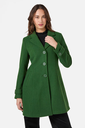 Princess Highway - Mabel A-Line Wool Blend Coat - green