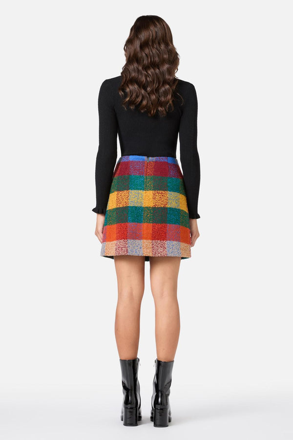 Princess Highway - Milly Bright Check Skirt - bright-check