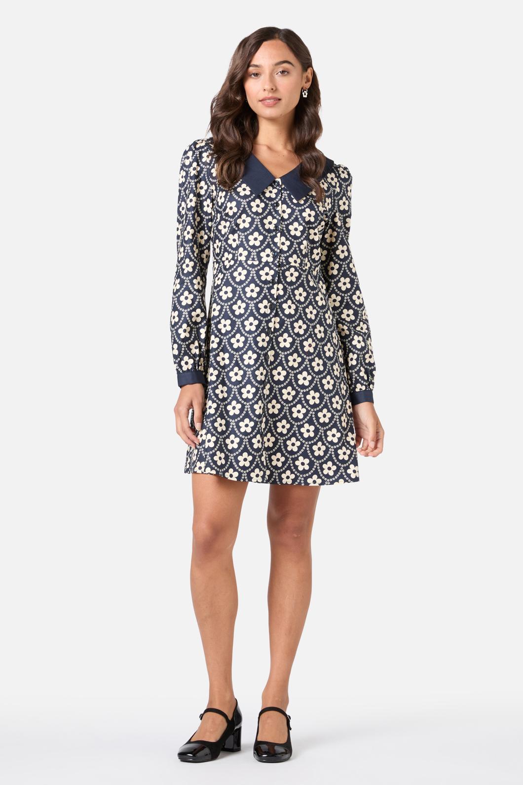 Princess Highway - Megan Cute Collar Mini Dress - navy