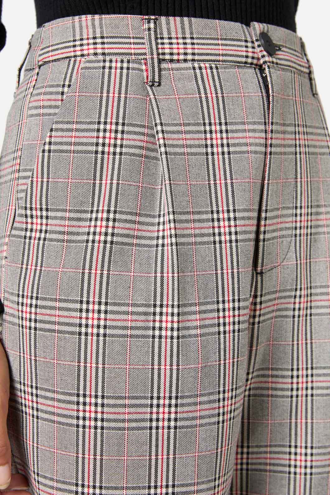 Princess Highway - Joe Check Tailored Pant - black-red