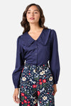 Princess Highway - Sherry Cute Collar Blouse - navy
