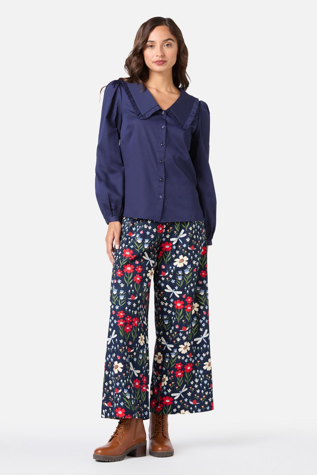 Princess Highway - Sherry Cute Collar Blouse - navy