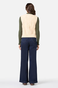 Princess Highway - Milena Cable Knit Vest - cream