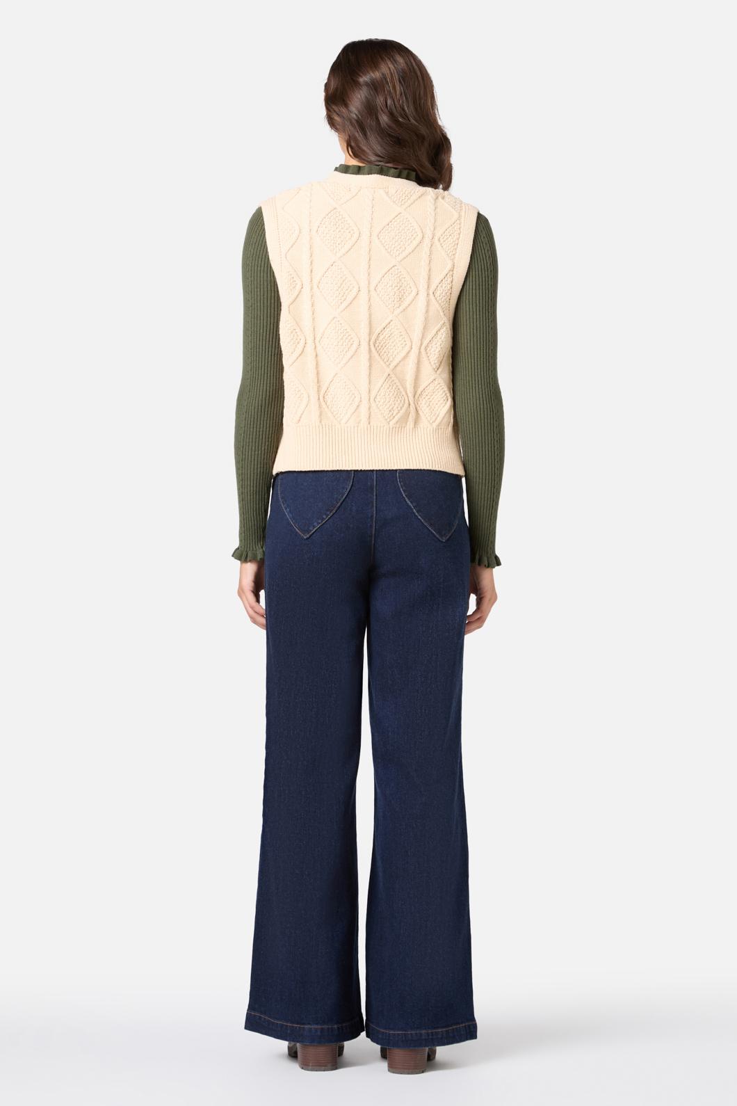 Princess Highway - Milena Cable Knit Vest - cream