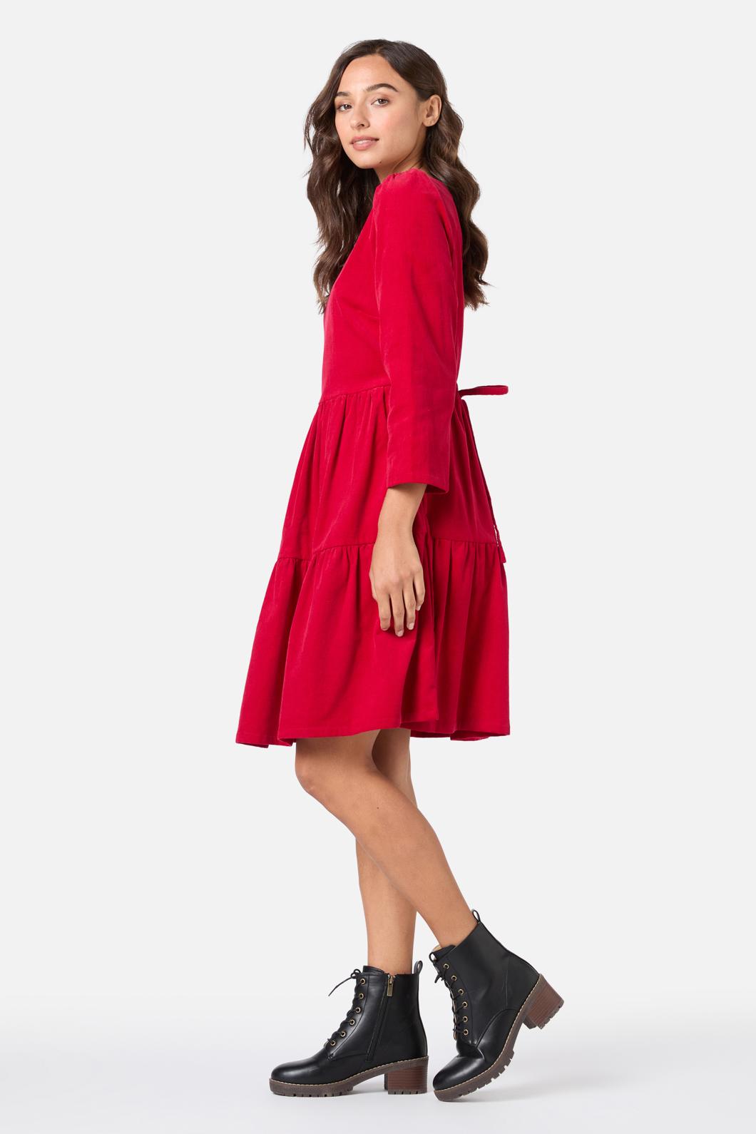 Princess Highway - Demi Cord Mini Dress - red
