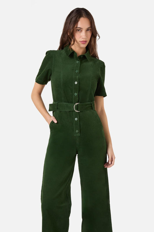 Princess Highway - Demi Cord Jumpsuit - green