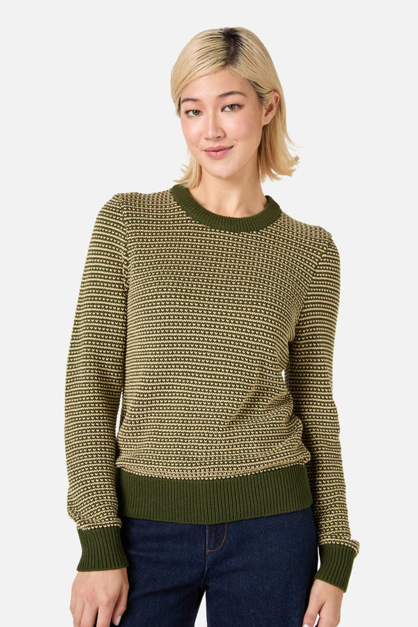 Princess Highway - Riley Vintage Knit Jumper - olive