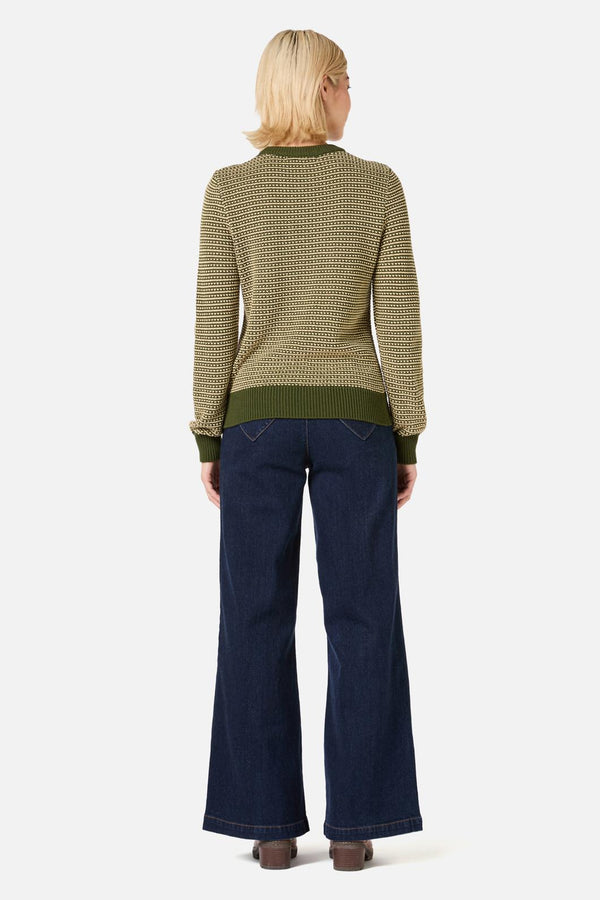 Princess Highway - Riley Vintage Knit Jumper - olive