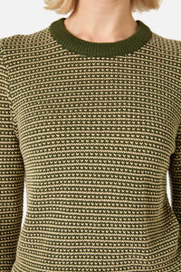 Princess Highway - Riley Vintage Knit Jumper - olive
