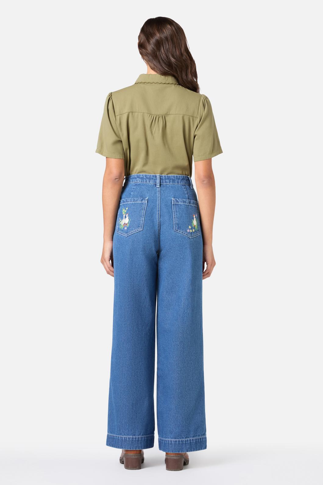 Princess Highway - Elouise Short Sleeve Blouse - olive