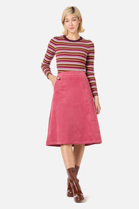 Princess Highway - Remy Cord Skirt - pink