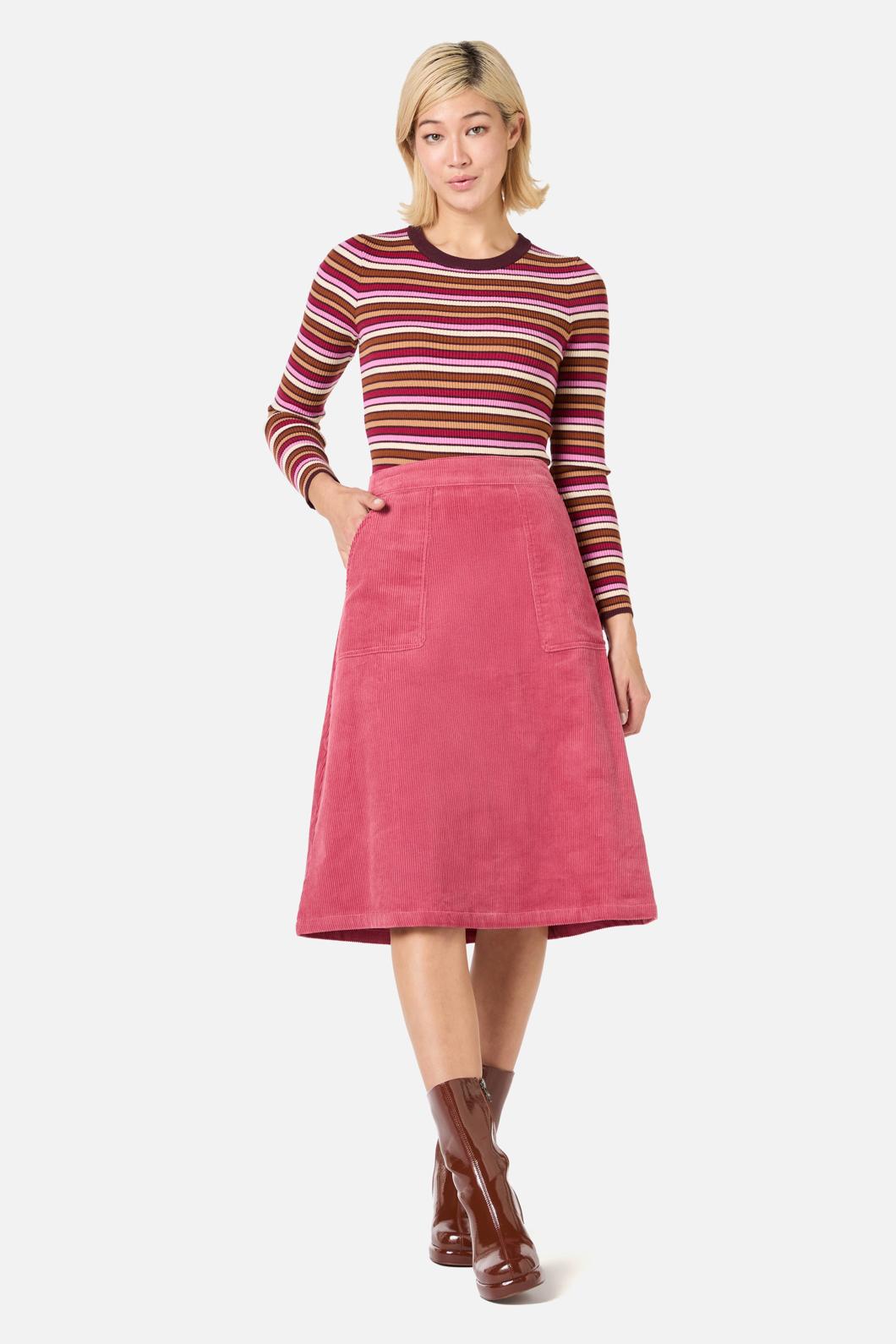 Princess Highway - Remy Cord Skirt - pink