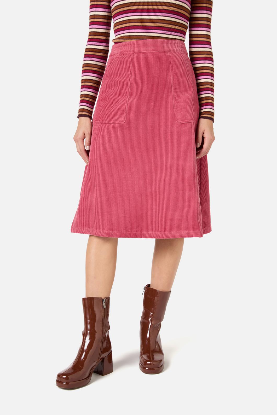 Princess Highway - Remy Cord Skirt - pink