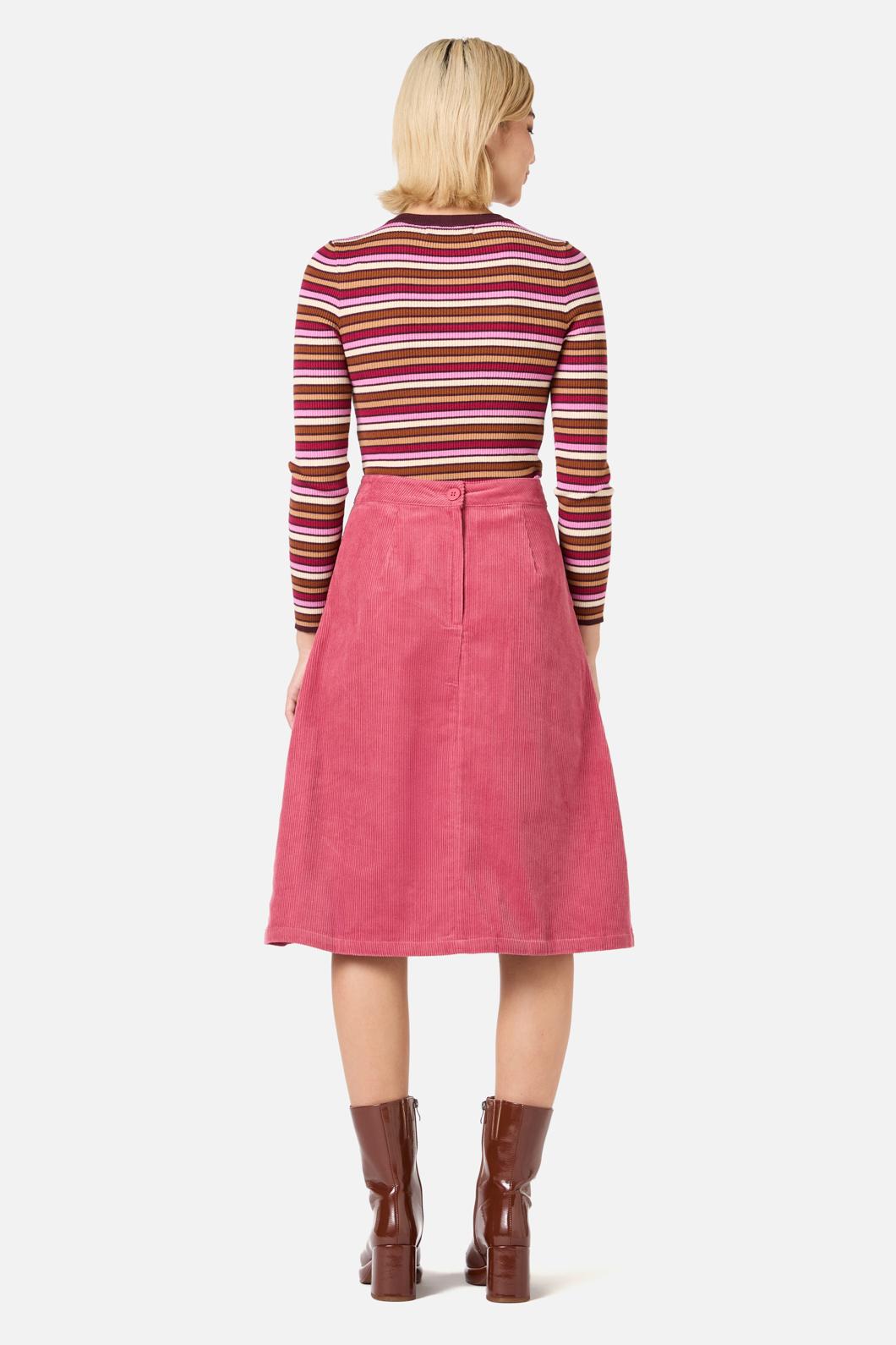Princess Highway - Remy Cord Skirt - pink