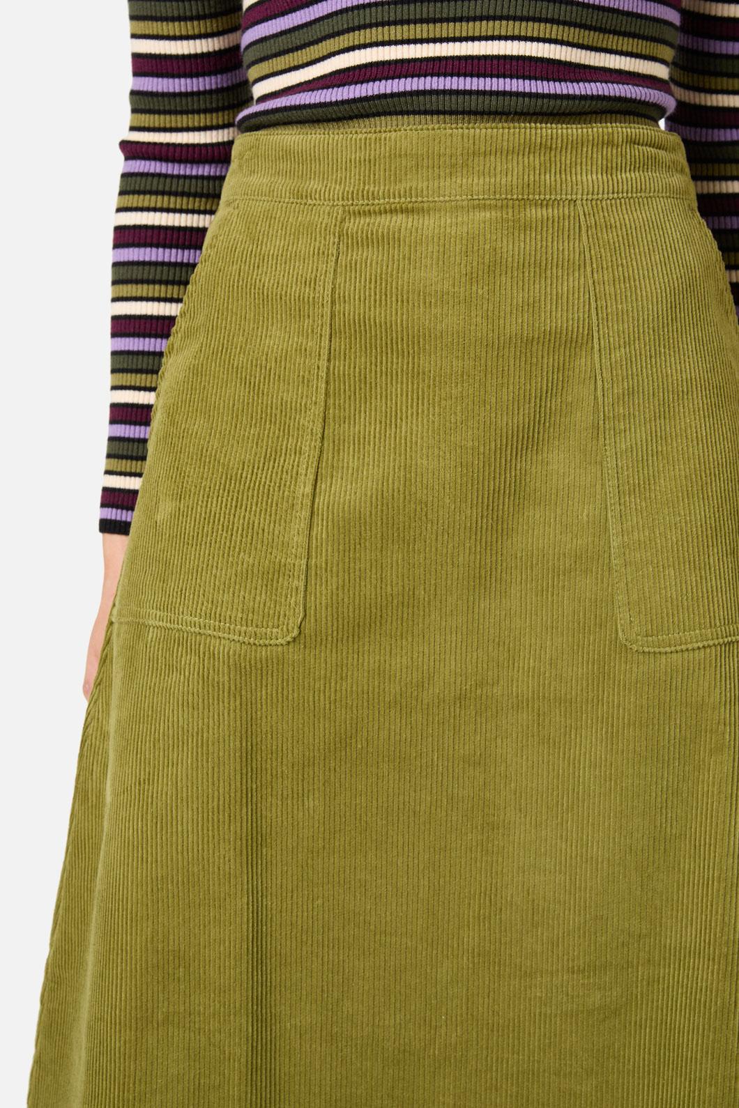 Princess Highway - Remy Cord Skirt - green