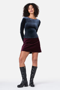 Princess Highway - Monica Velvet Top - midnight