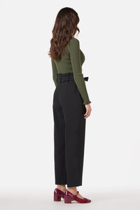 Princess Highway - Hailey High Waisted Pleat Pant - black