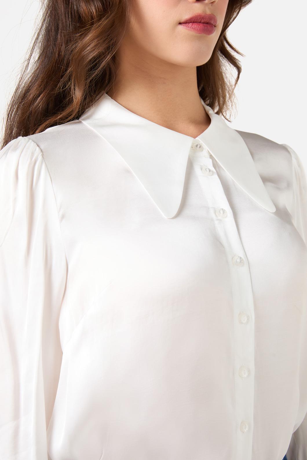 Princess Highway - Jane Pointed Collar Shirt - cream