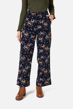 Princess Highway - Meadow Deer Cord Pant - navy