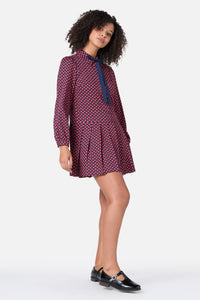 Princess Highway - Flora Geo Shirt Dress - red