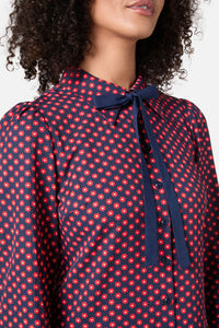 Princess Highway - Flora Geo Shirt Dress - red