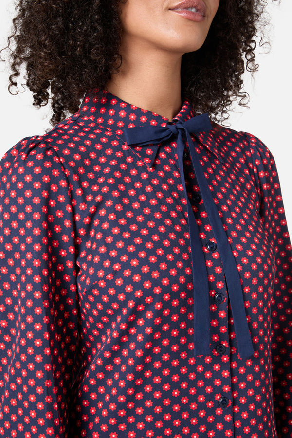 Princess Highway - Flora Geo Shirt Dress - red
