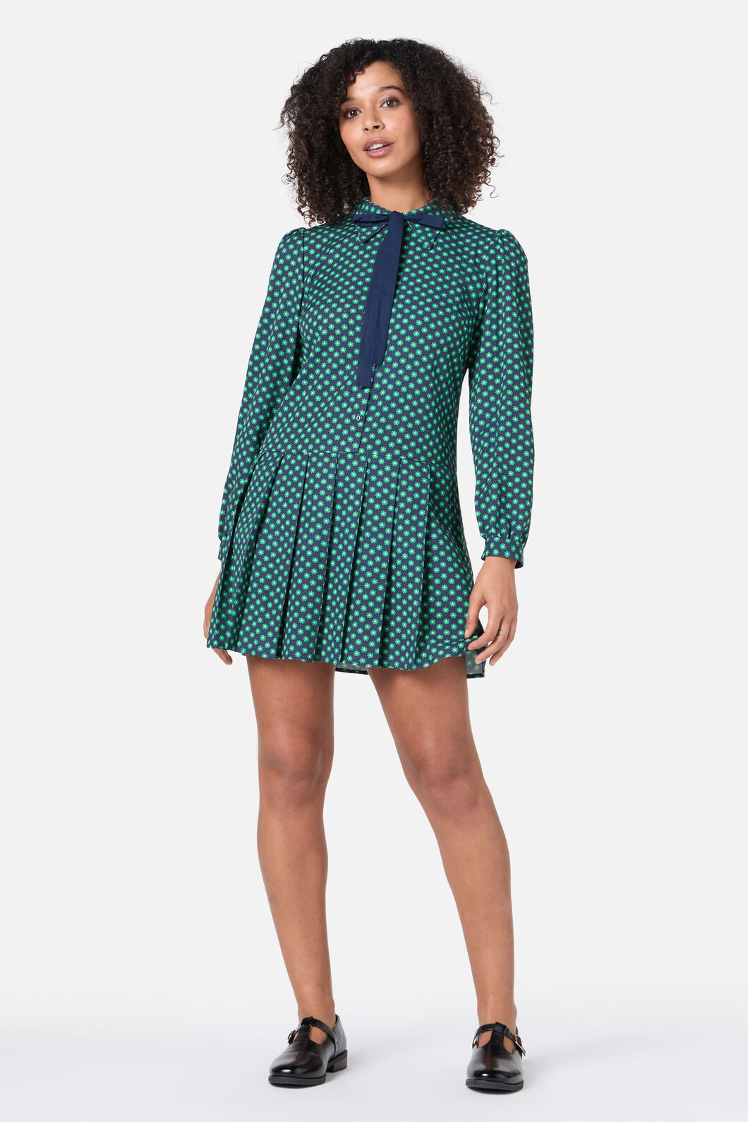 Princess Highway - Flora Geo Shirt Dress - green