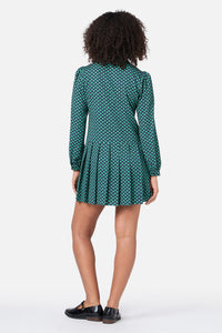 Princess Highway - Flora Geo Shirt Dress - green
