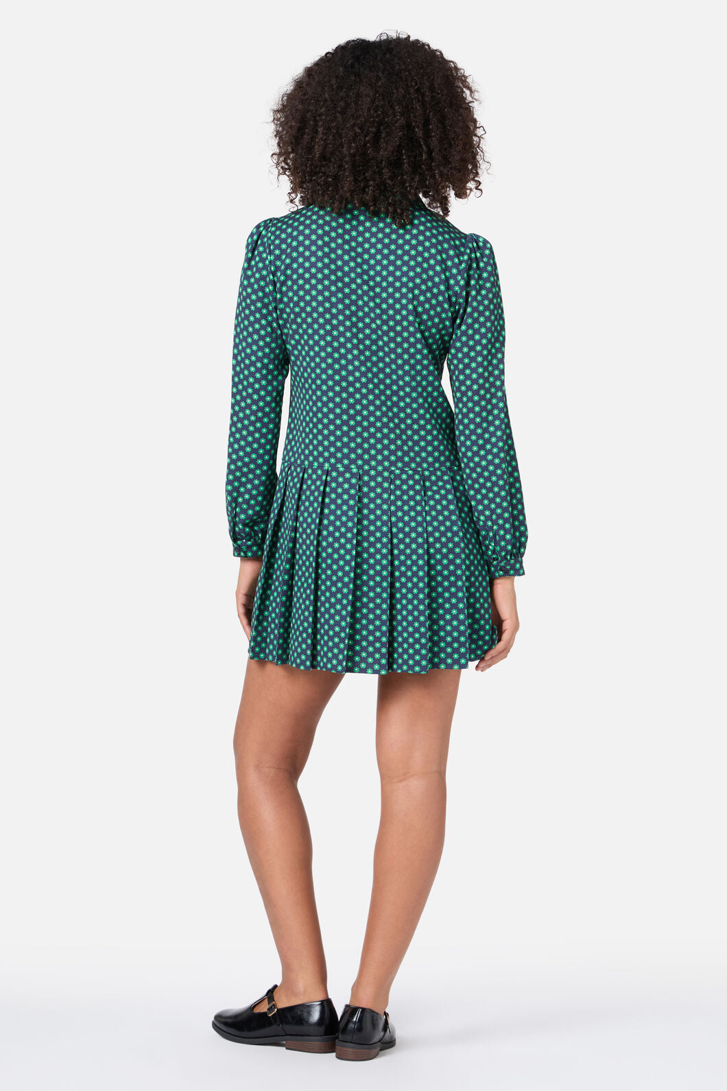 Princess Highway - Flora Geo Shirt Dress - green