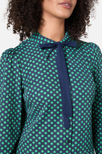 Princess Highway - Flora Geo Shirt Dress - green