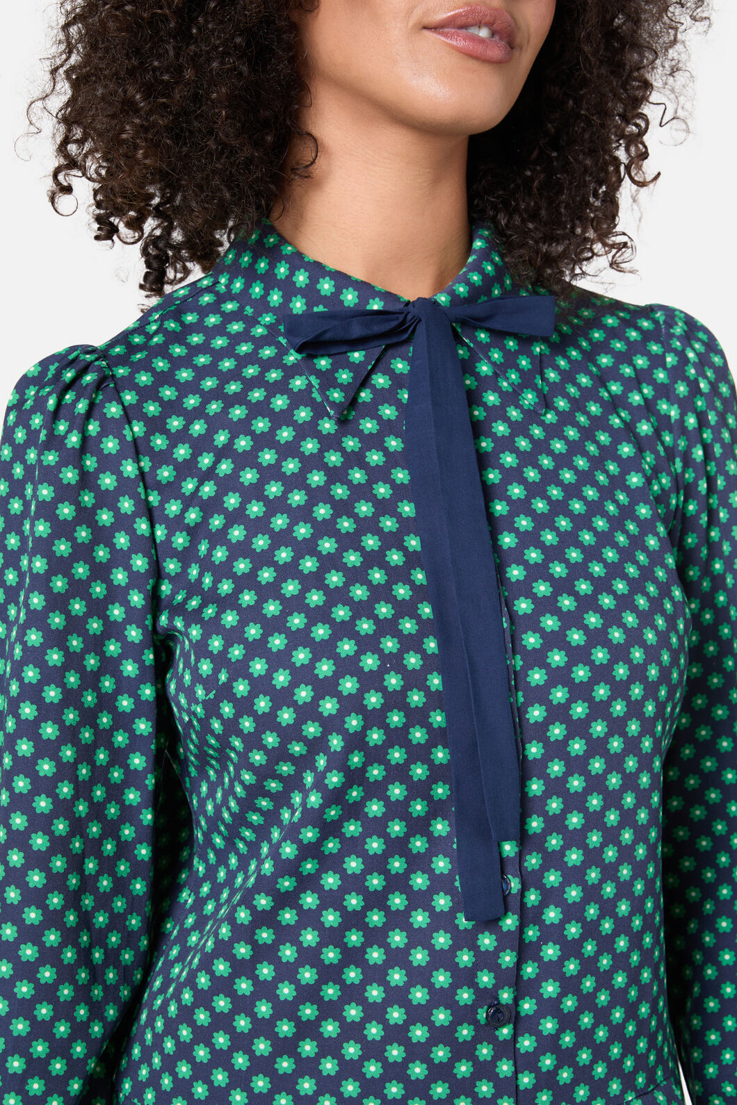 Princess Highway - Flora Geo Shirt Dress - green