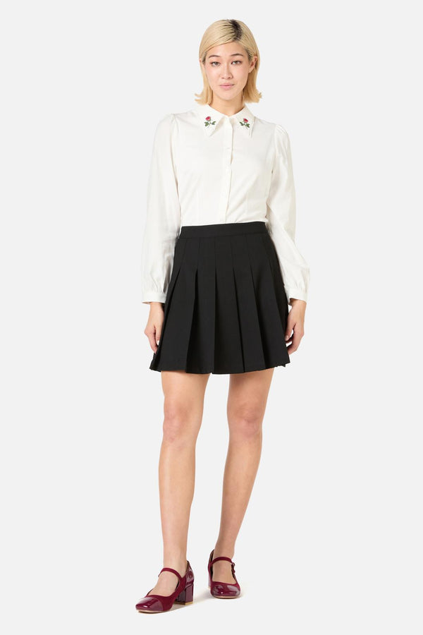 Princess Highway - Briony Pleated Mini Skirt - black