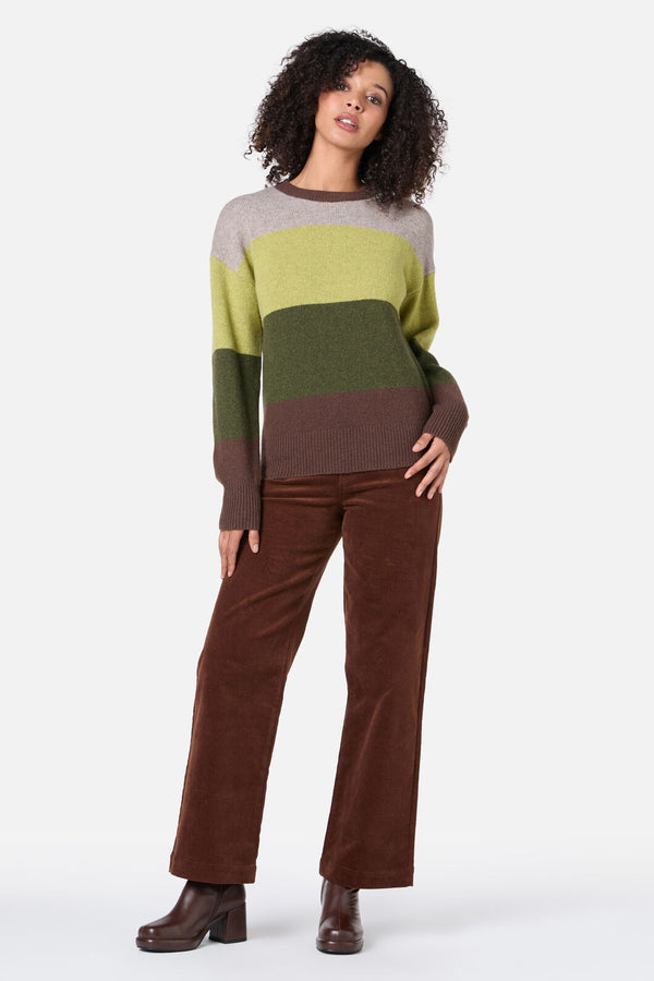 Princess Highway - Arla Stripe Knit Jumper - green