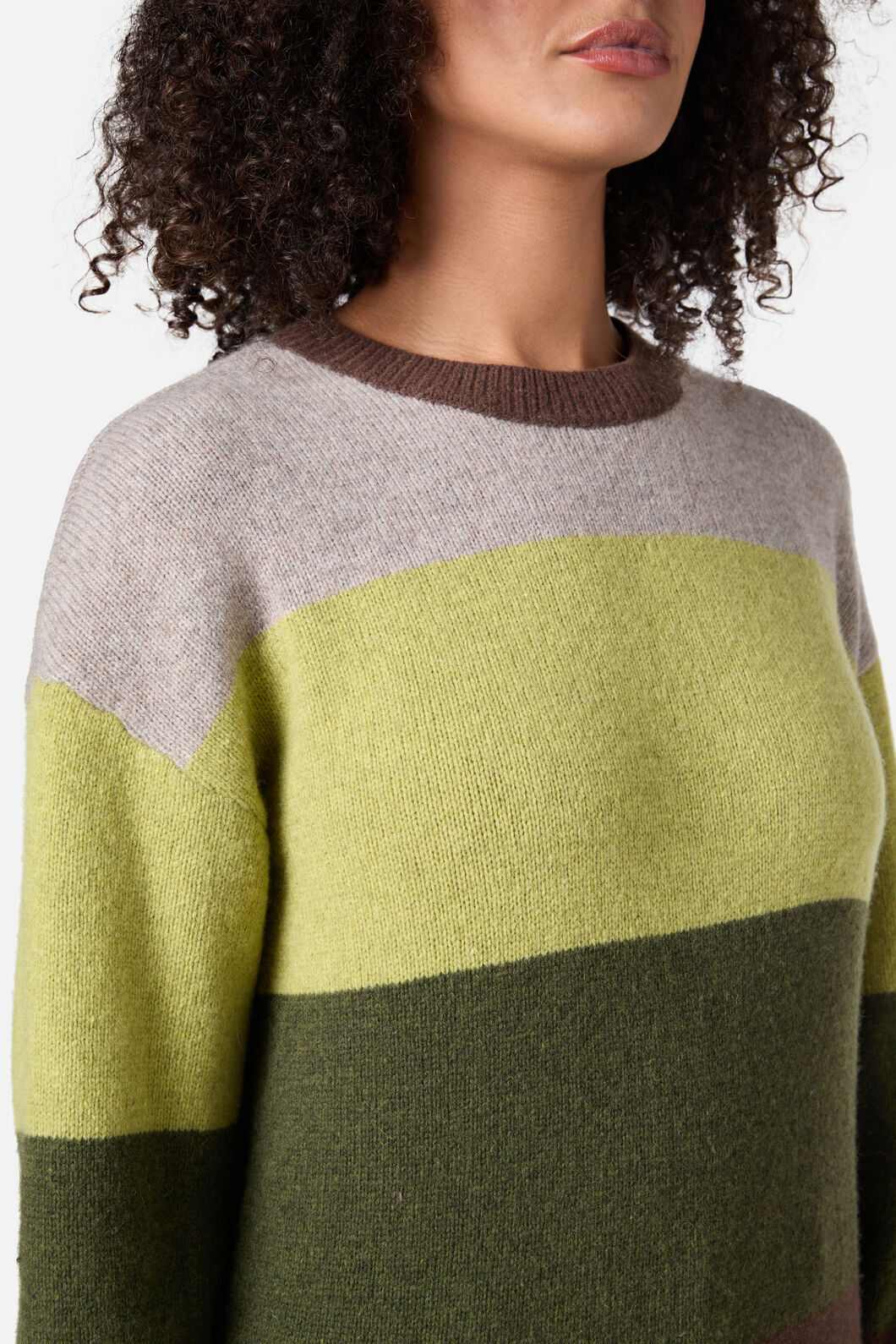 Princess Highway - Arla Stripe Knit Jumper - green