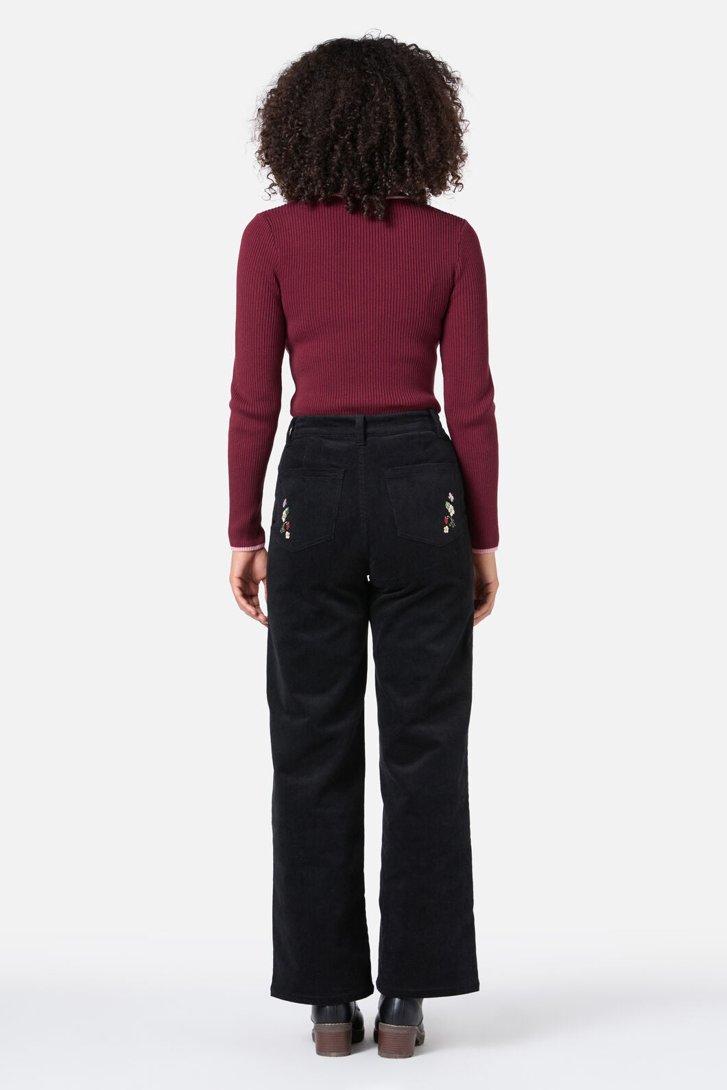 Princess Highway - Fifi Rib Knit Top - plum