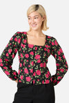 Princess Highway - Winter Rose Blouse Top - pink