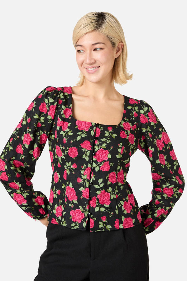 Princess Highway - Winter Rose Blouse Top - pink