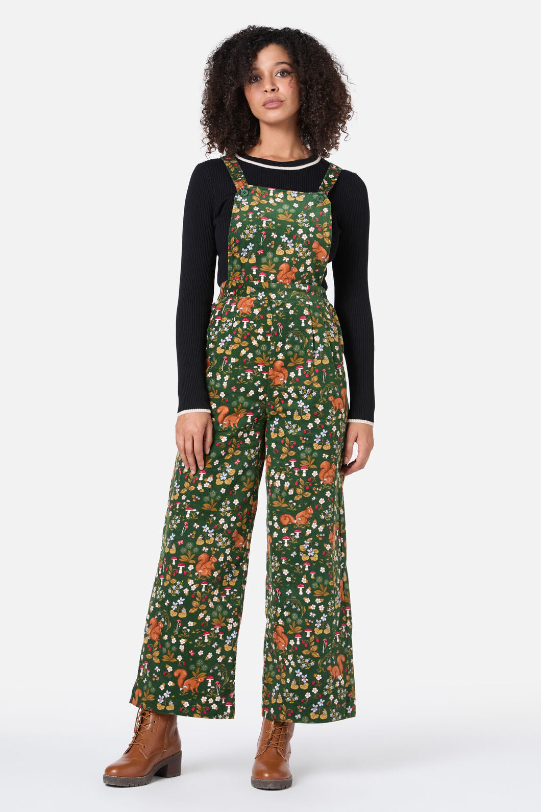 Princess Highway - Squirrel Away Cord Overall - green